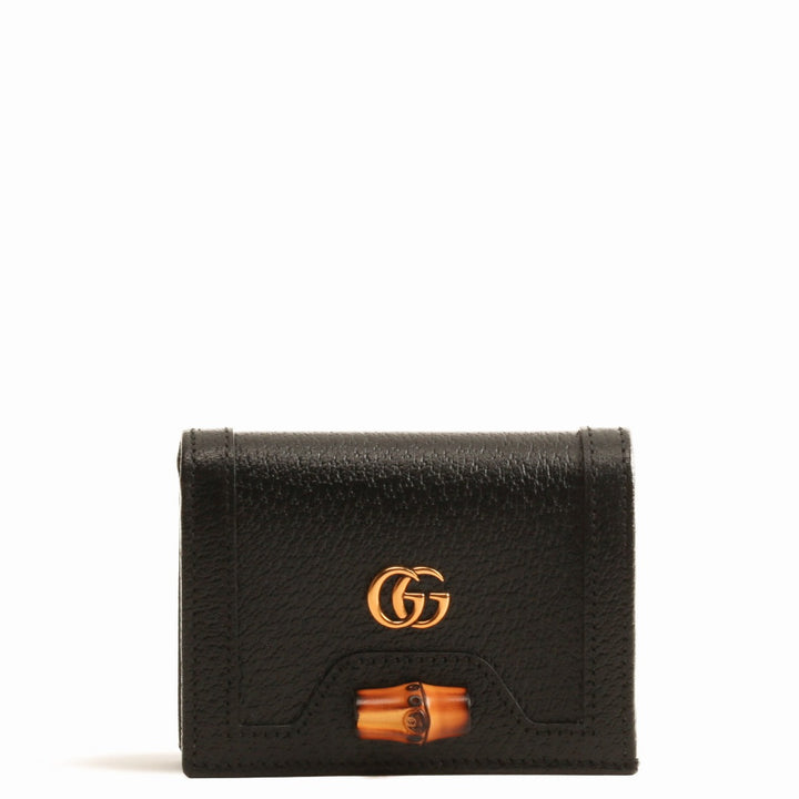 Billetera de casos de tarjeta de Gucci Diana - Negro