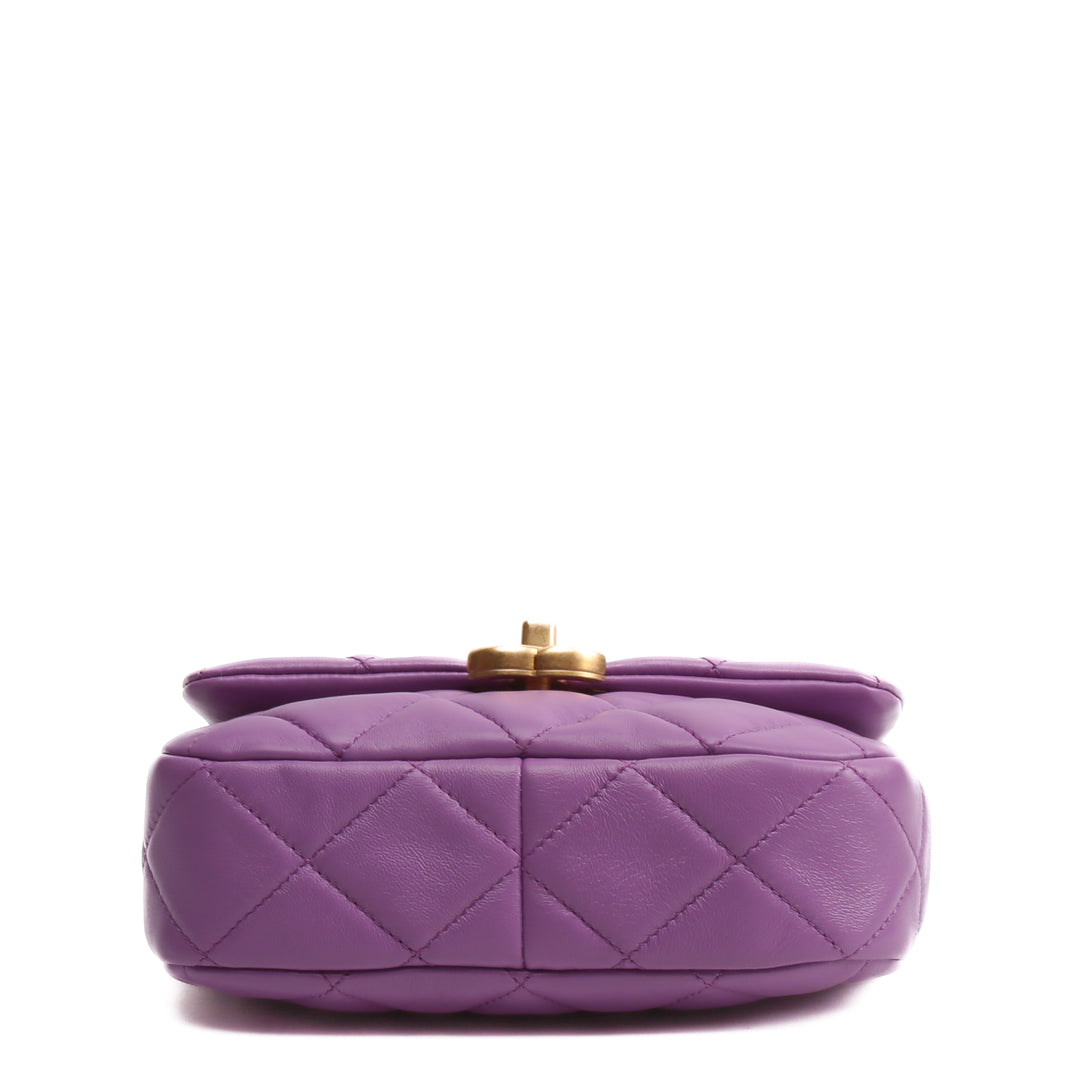 CHANEL Mini Candy Chain Flap Bag - Purple