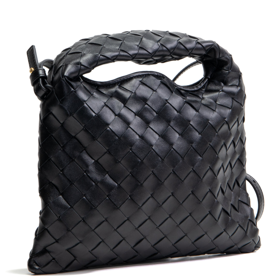 Bottega Veneta Intrecciato Mini Hop Shoulder Bag - Shadow (negro)