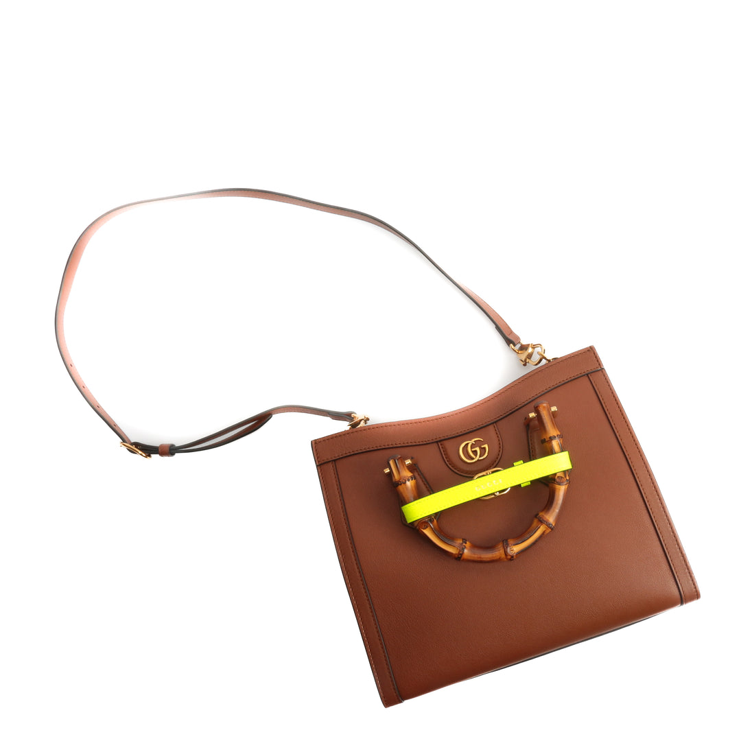 Gucci Diana Small Tote Bag - Brown