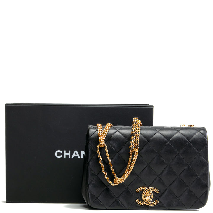 CHANEL On And On Flap Bag - Black