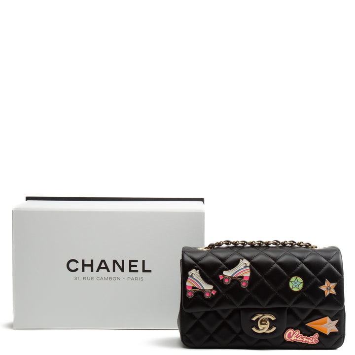 Chanel 'Hollywood Charm' Mini Flap clásico rectangular (2024) - Negro