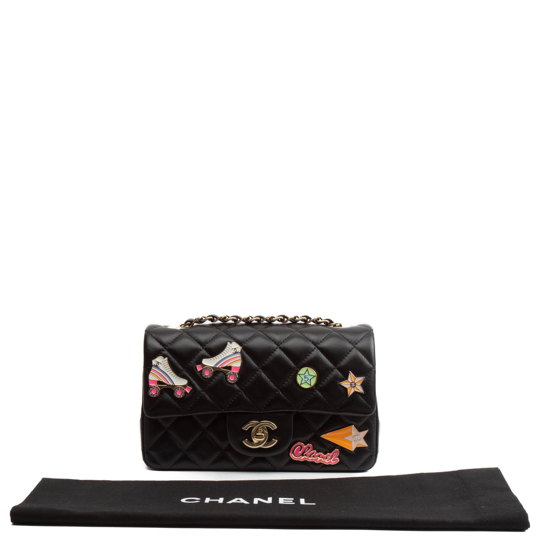 Chanel 'Hollywood Charm' Mini Flap clásico rectangular (2024) - Negro