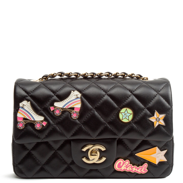 Chanel 'Hollywood Charm' Mini Flap clásico rectangular (2024) - Negro