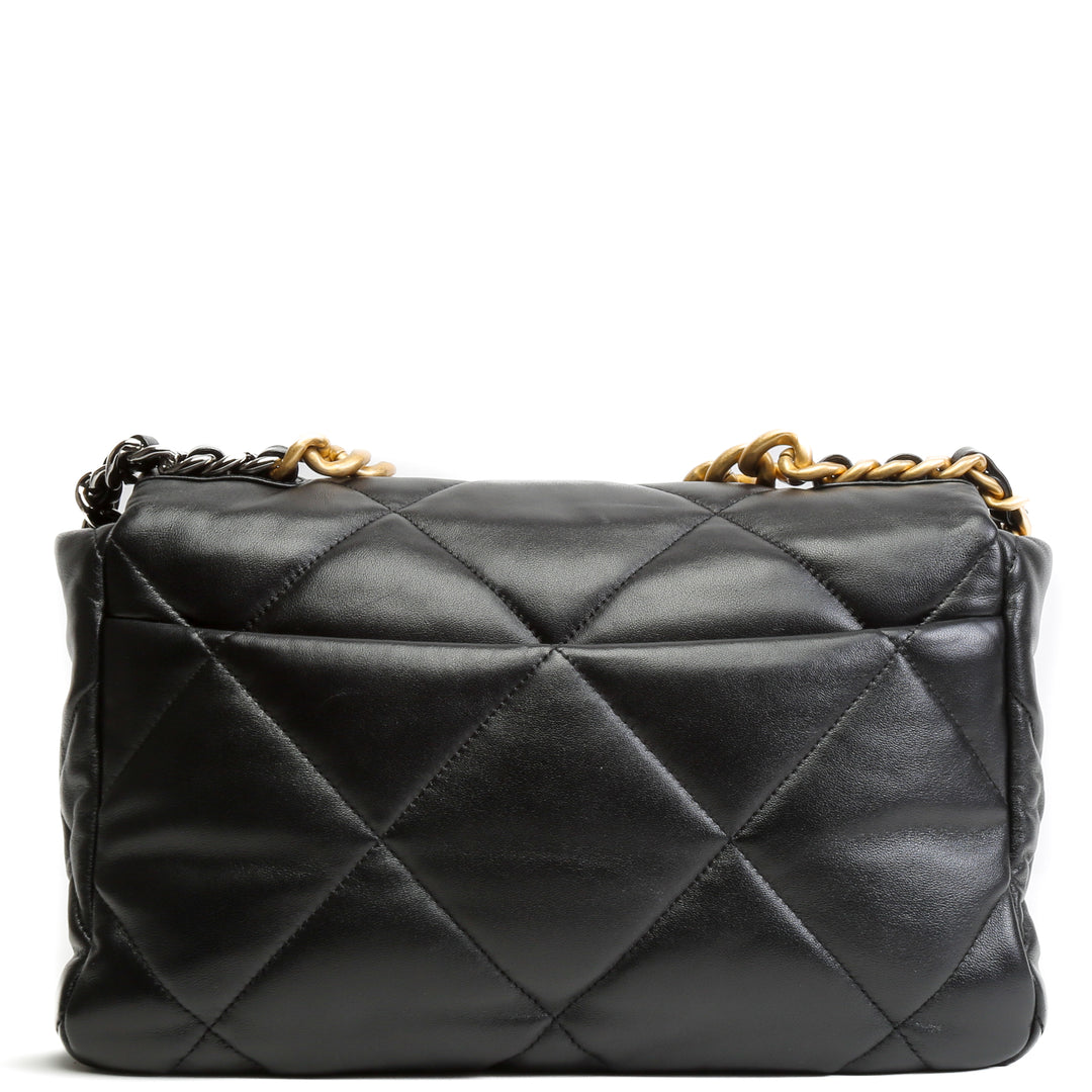 Bolsa de colgajo Chanel 19 - Negro