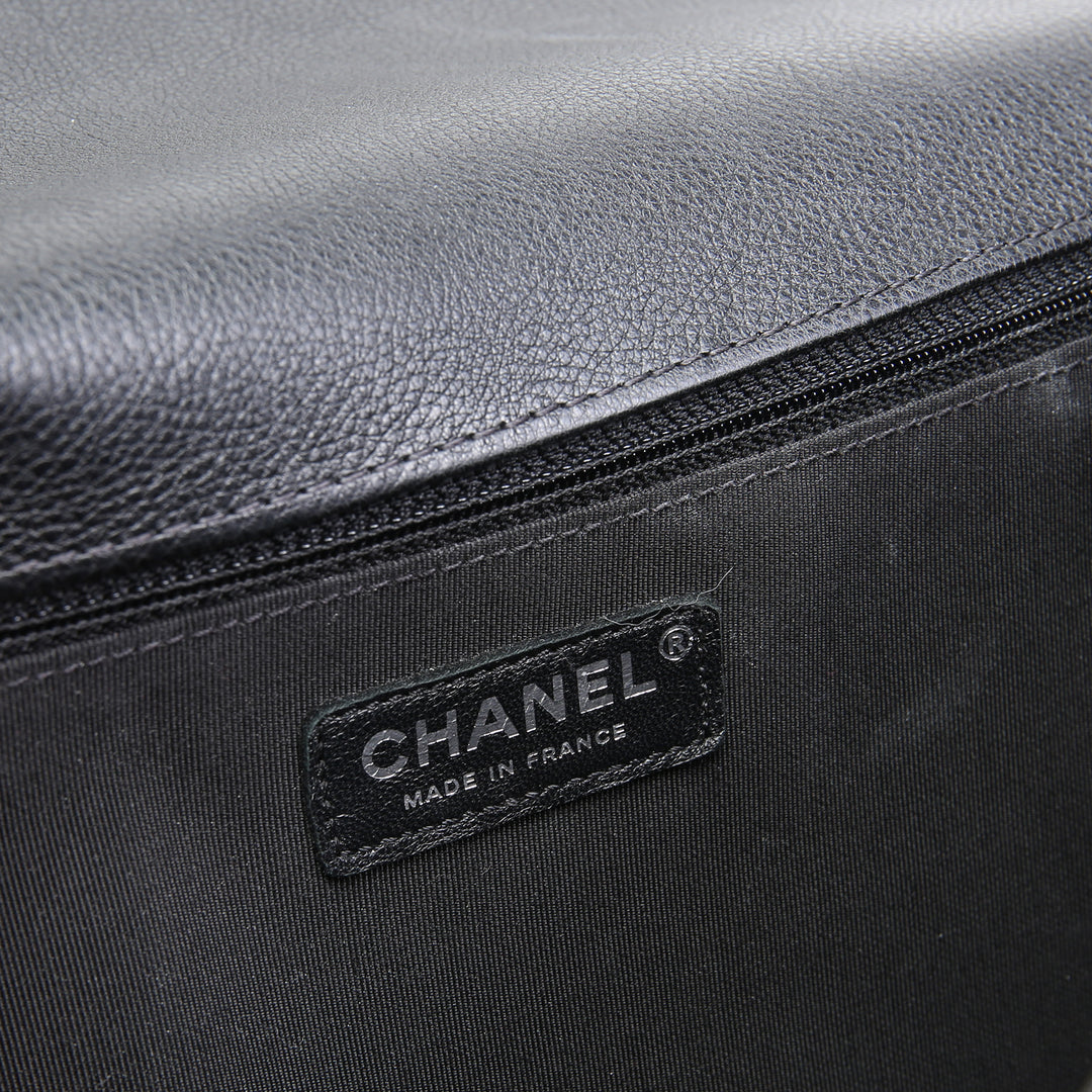 Bolsa de chico dúo grande de Chanel acolchado - negro