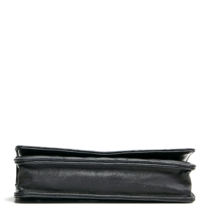 CHANEL Lambskin Wallet on Chain - Black OUTLET FINAL SALE