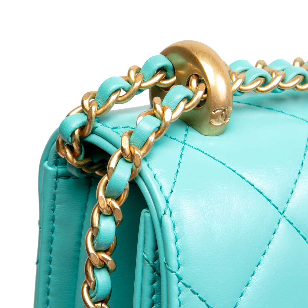 CHANEL Mini Perfect Fit Flap - Turquoise