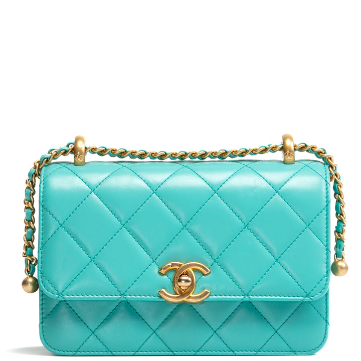 CHANEL Mini Perfect Fit Flap - Turquoise