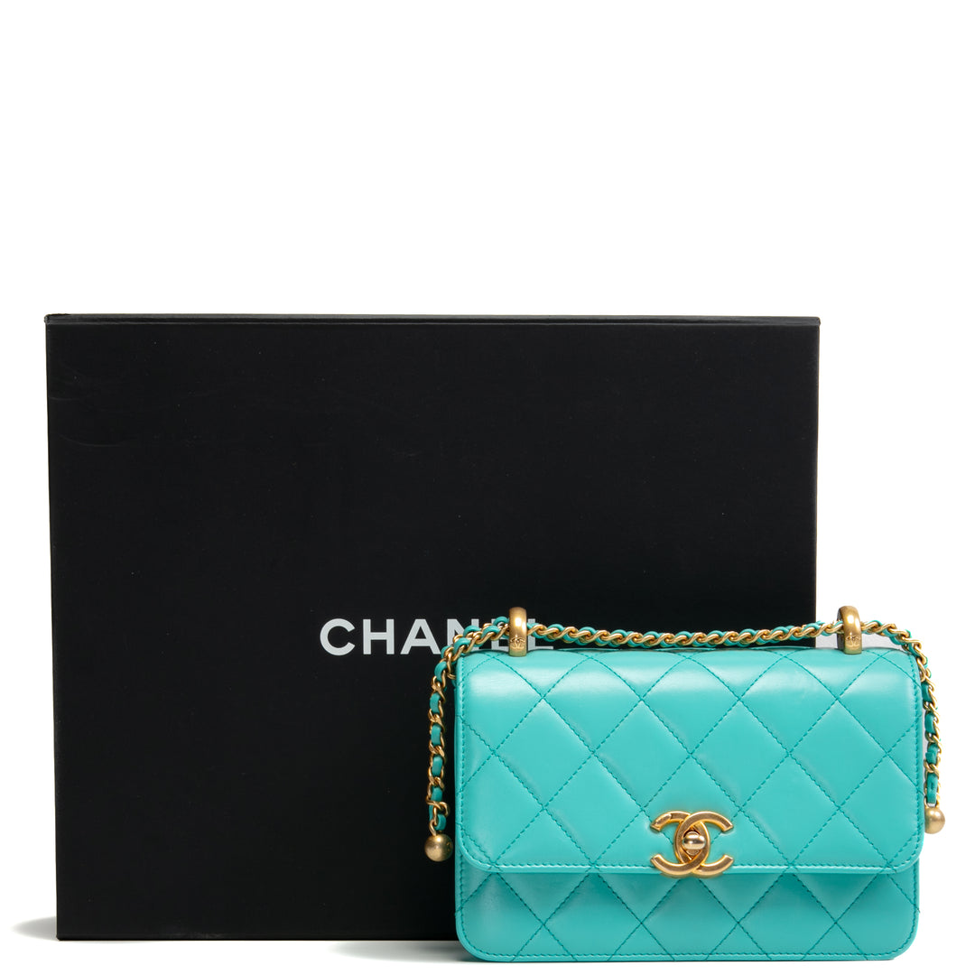 CHANEL Mini Perfect Fit Flap - Turquoise