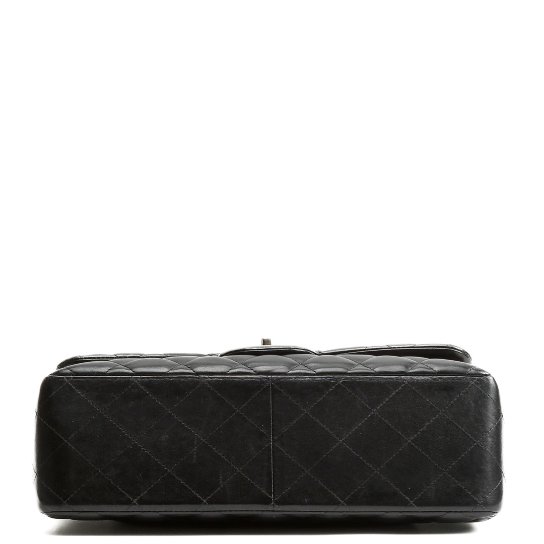 CHANEL Classic Jumbo Double Flap Lambskin Bag w/Silver