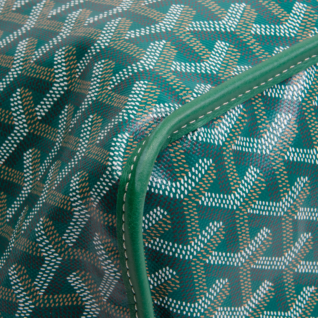 GOYARD Goyardine Reversible Anjou GM w/ pouch - Green