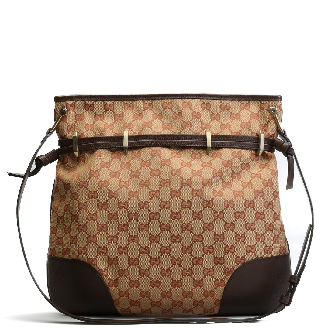 Gucci GG Canvas Gran Horsebit 1955 Messenger - Brown