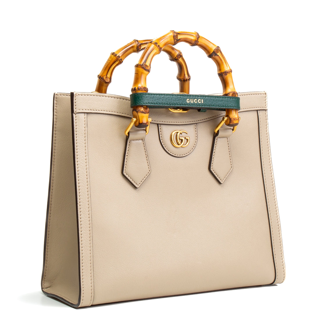 Mango de bambú de Gucci Diana - Taupe