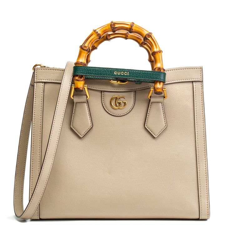 Mango de bambú de Gucci Diana - Taupe