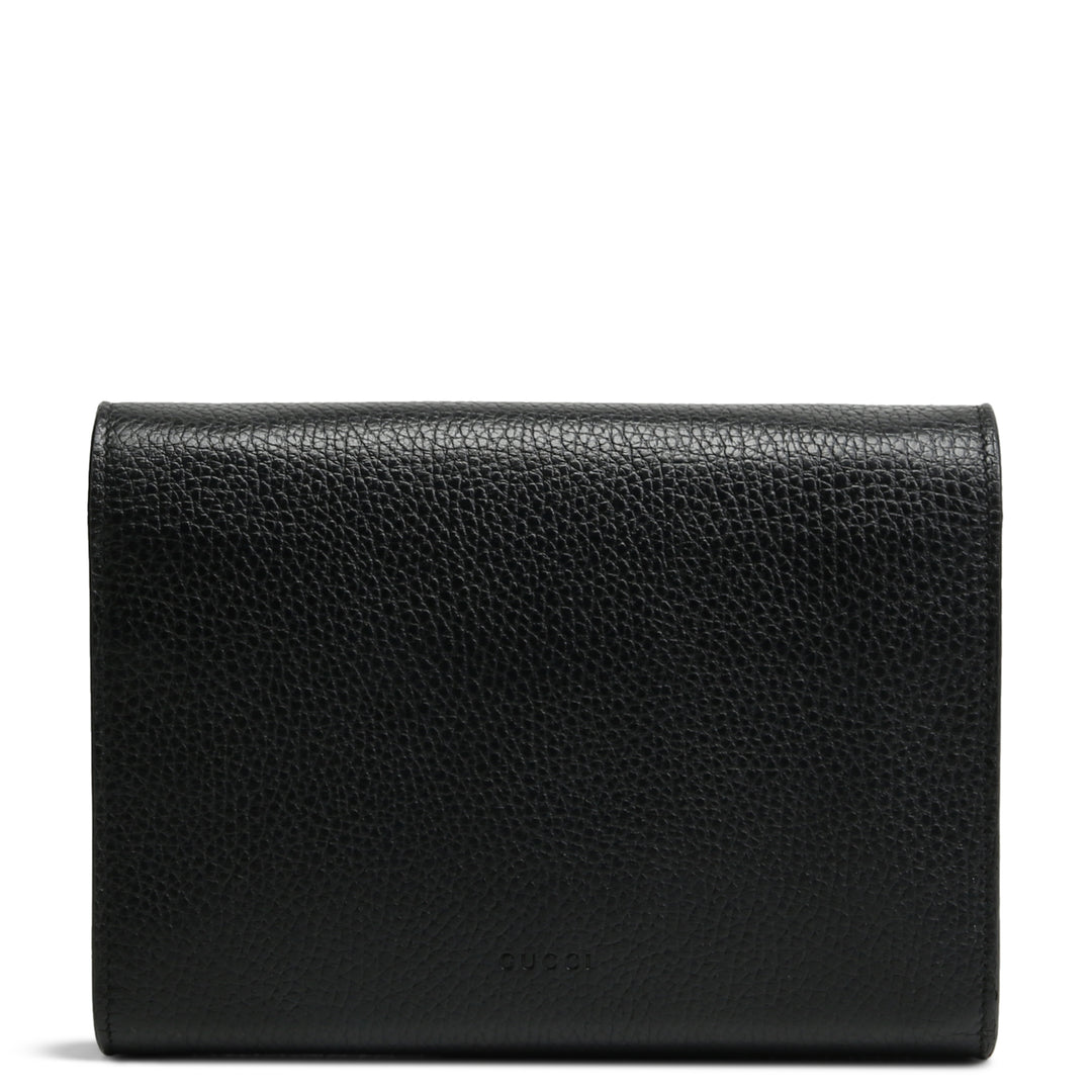 Billetera de cadena de gucci mini dioniso - negro