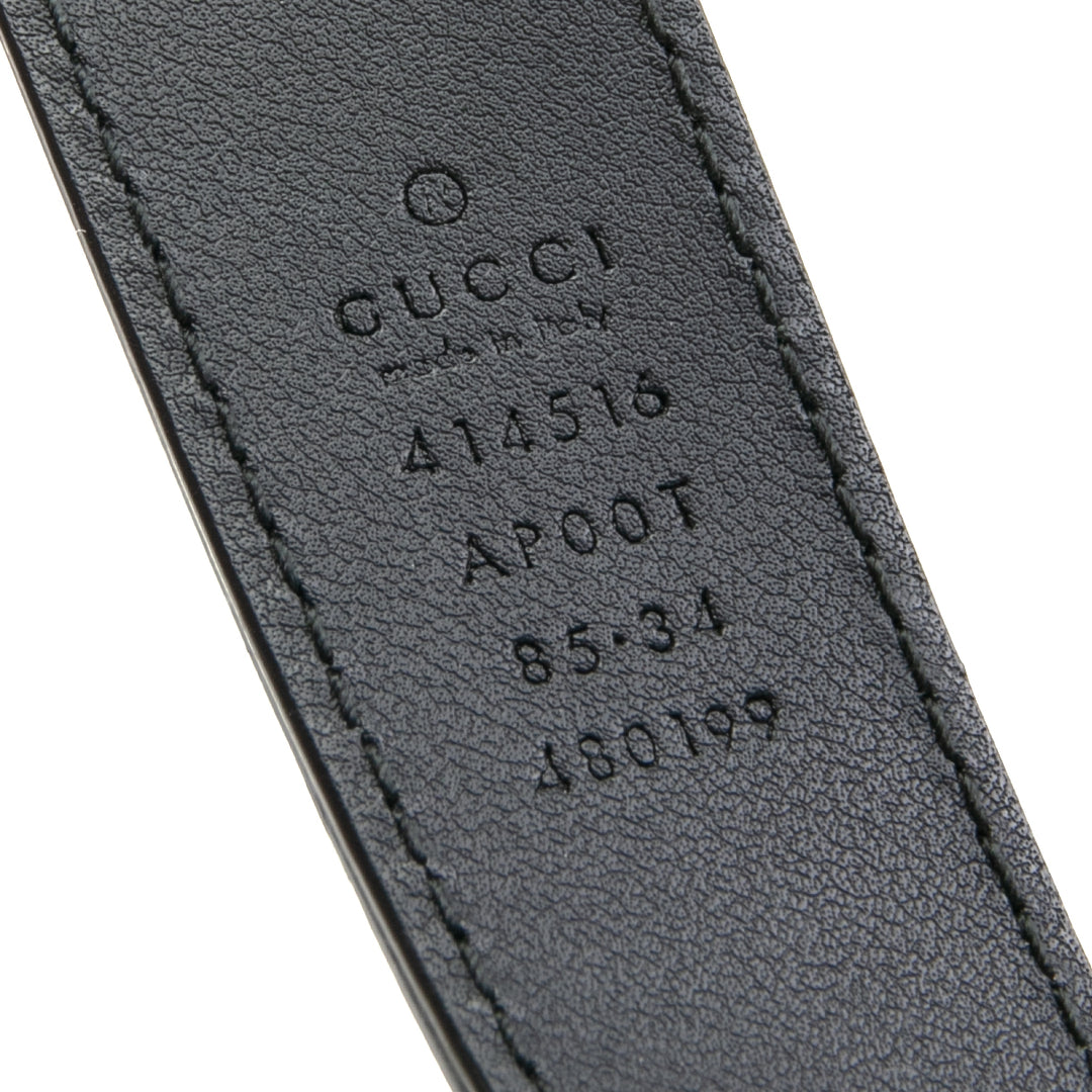 Gucci GG Belry Marmont Belt - Negro