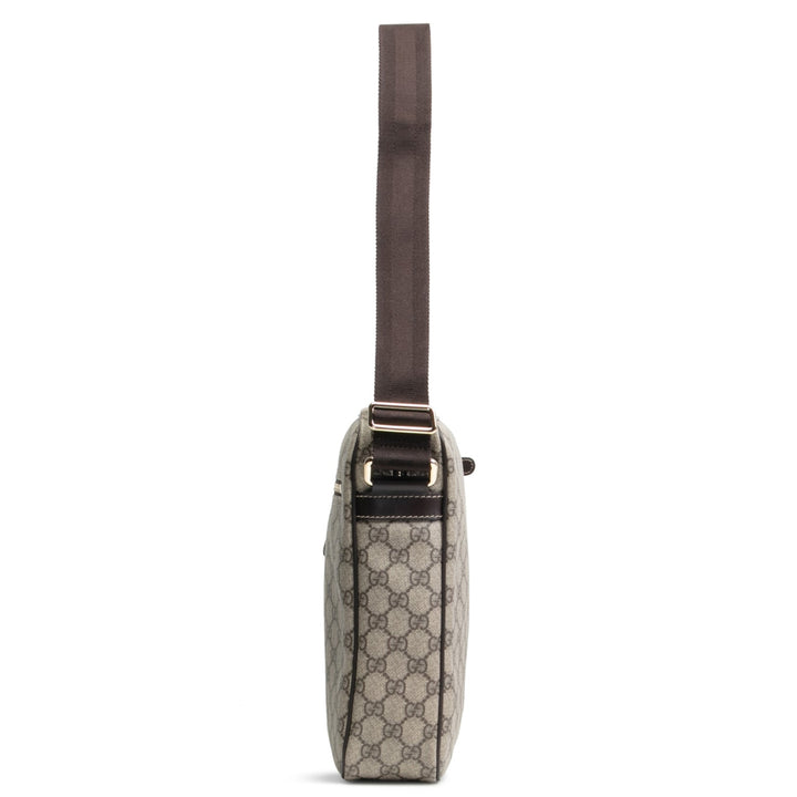 GUCCI GG Plus Medium Messenger Bag- Brown