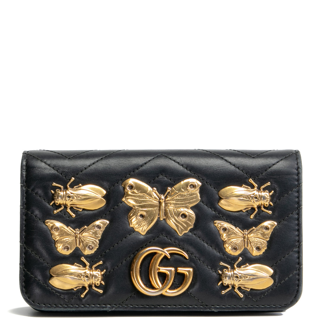 Gucci Animal GG Mini Bag Marmont Bag Black - Outlet Final Sale