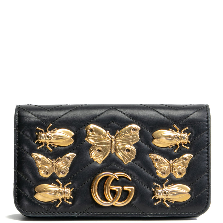 Gucci Animal GG Mini Bag Marmont Bag Black - Outlet Final Sale