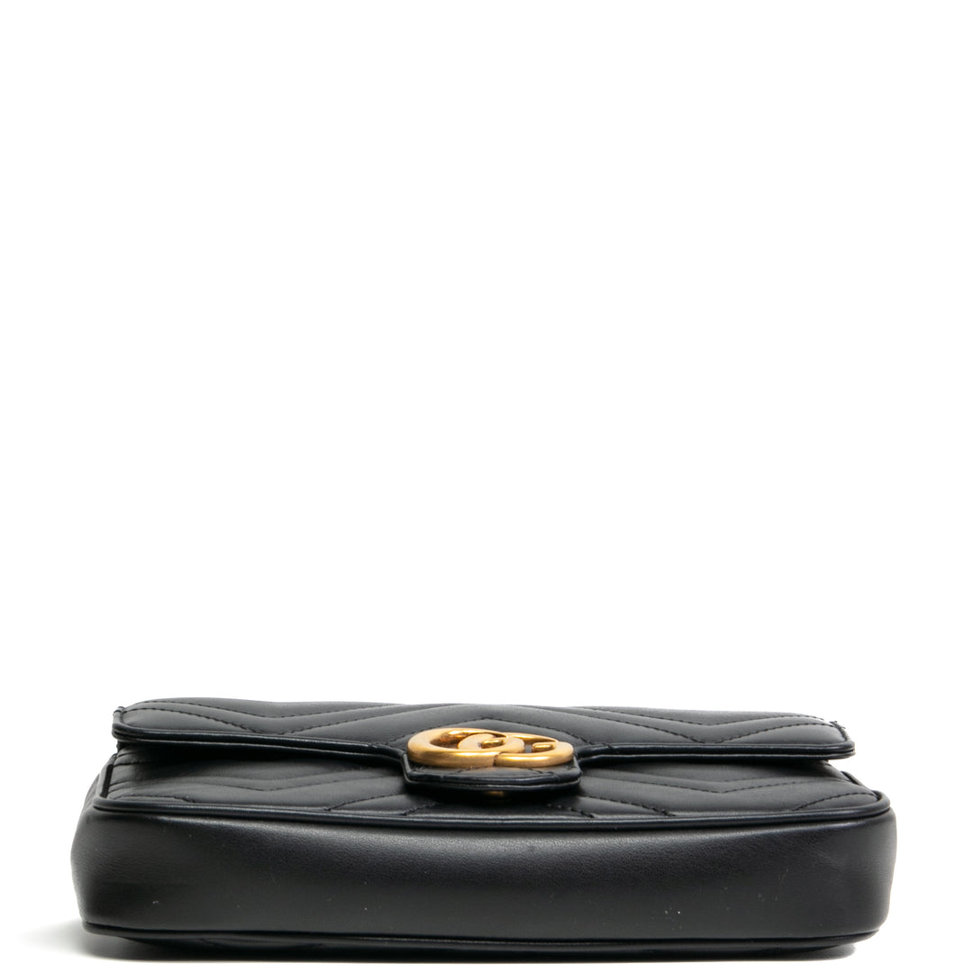 Gucci GG Marmont Super Mini Bag - Negro