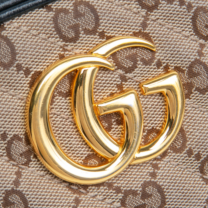 Gucci GG Canvas Small Marmont Bag- Outlet Black Outlet Venta final