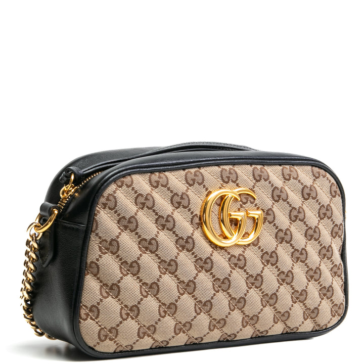 Gucci GG Canvas Small Marmont Bag- Outlet Black Outlet Venta final