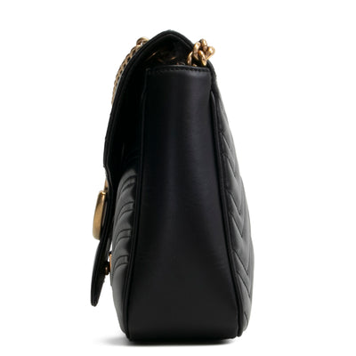 GUCCI GG Marmont Large Shoulder Bag - Black