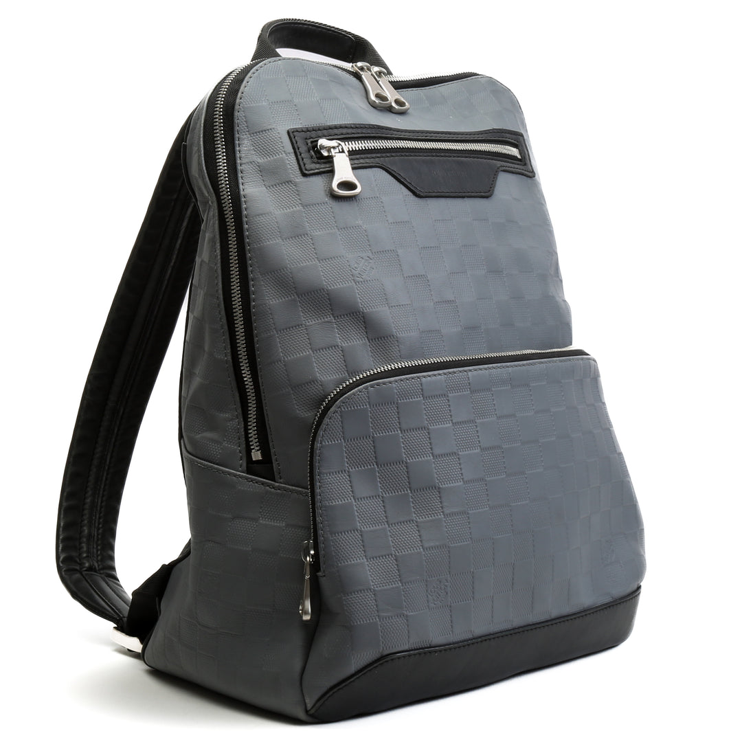 Mochila de cuero de Louis Vuitton Avenue Damier Infini - Venta final de Gray Outlet