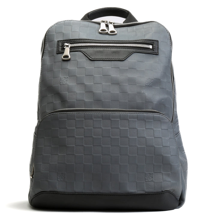 Mochila de cuero de Louis Vuitton Avenue Damier Infini - Venta final de Gray Outlet