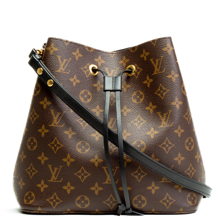 LOUIS VUITTON Monogram Neonoe MM - Black