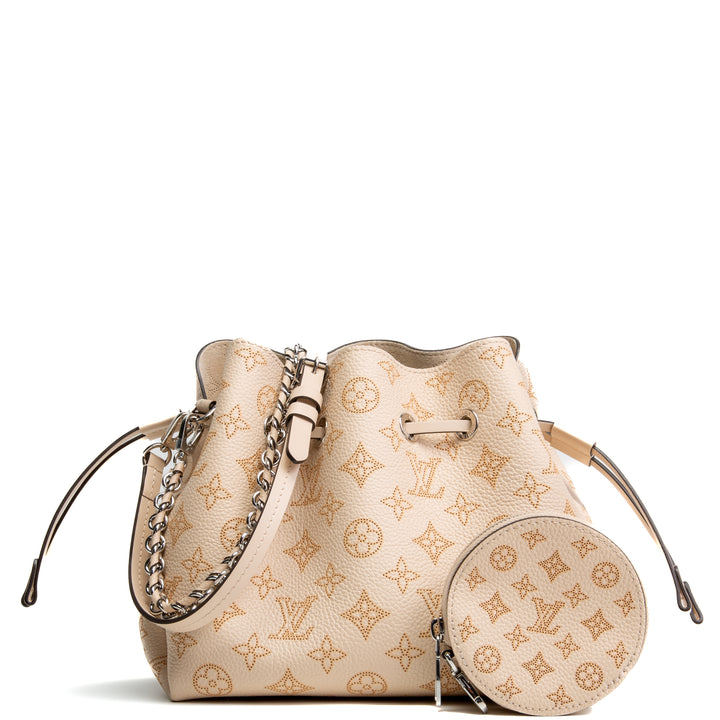 LOUIS VUITTON Monogram Mahina Bella w/ coin purse - Beige