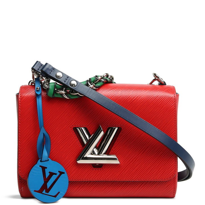 LOUIS VUITTON Braided Strap Epi Twist Shoulder Bag - Red