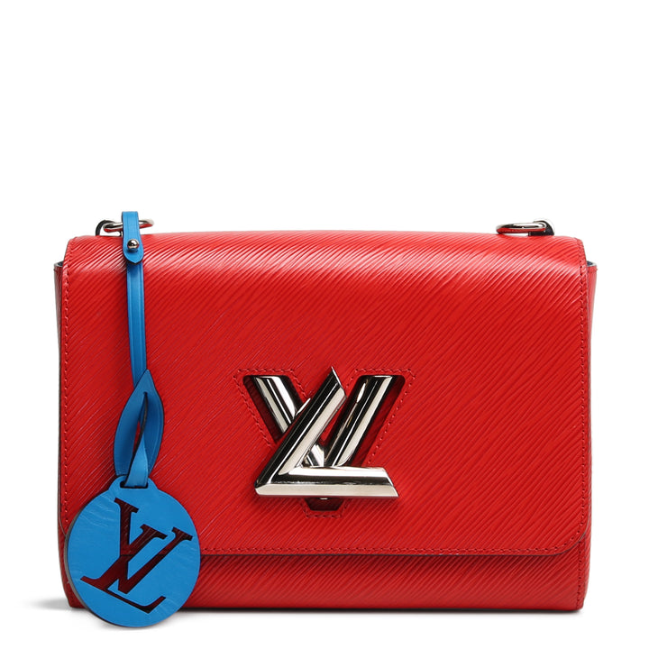 LOUIS VUITTON Braided Strap Epi Twist Shoulder Bag - Red