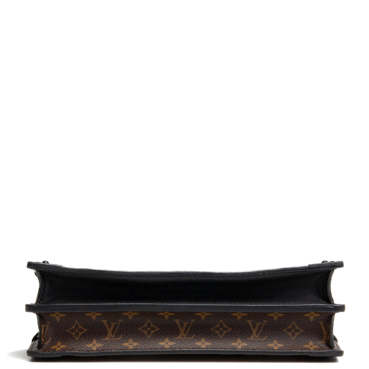 LOUIS VUITTON Reverse Monogram Soft Trunk Clutch Bag