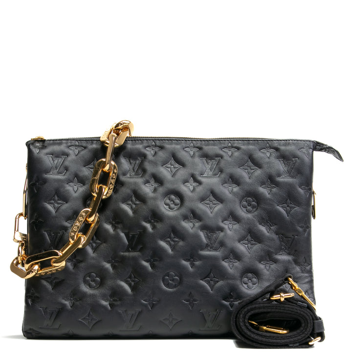 LOUIS VUITTON Monogram Coussin MM- Black