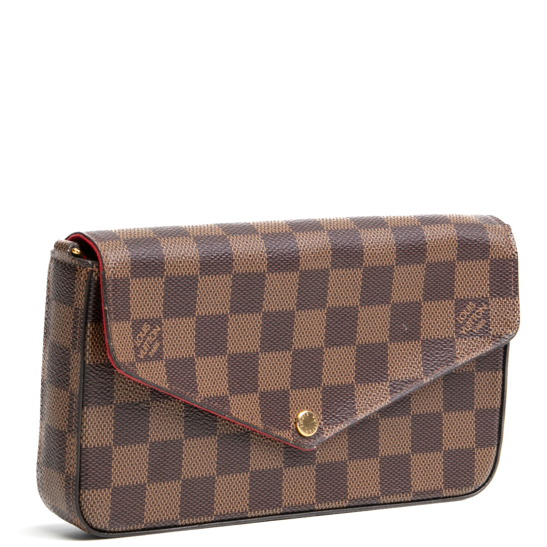 Louis Vuitton Fèlicie Pochette - Damier Ebene (Inserto faltante) - Outlet Final Sale