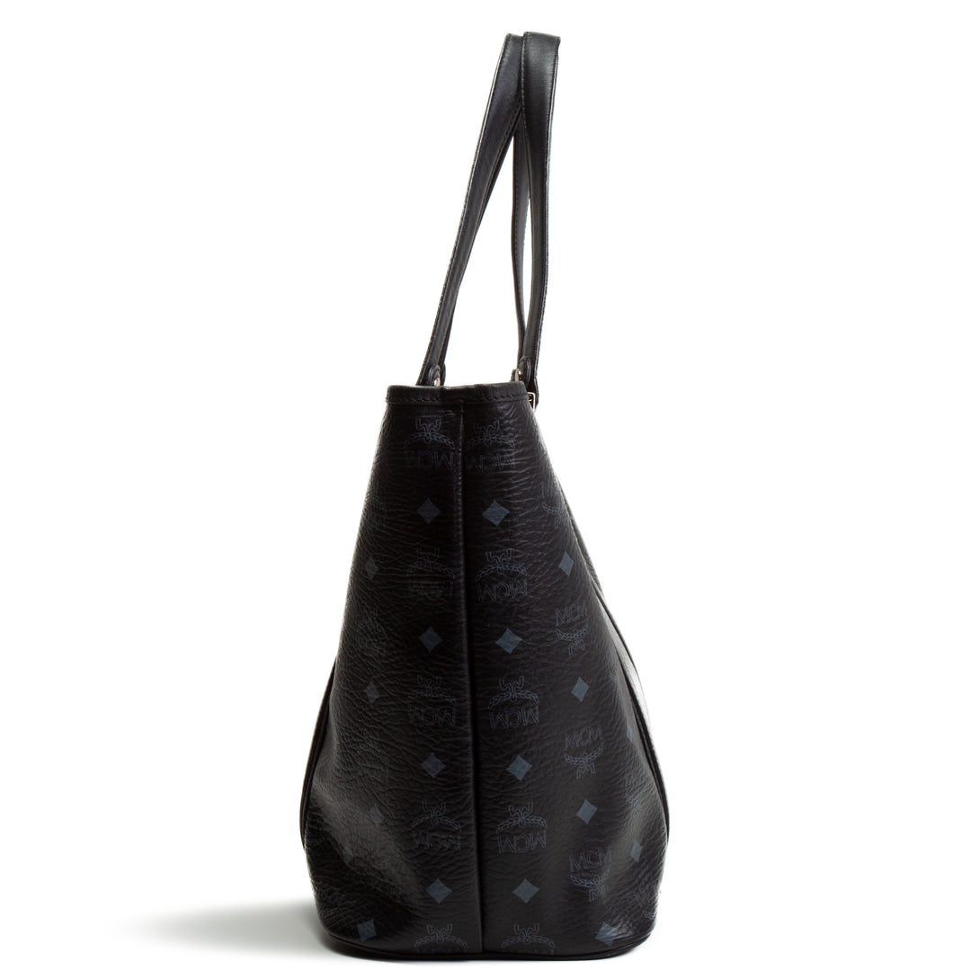 MCM Visetos Shopping Tote - Negro