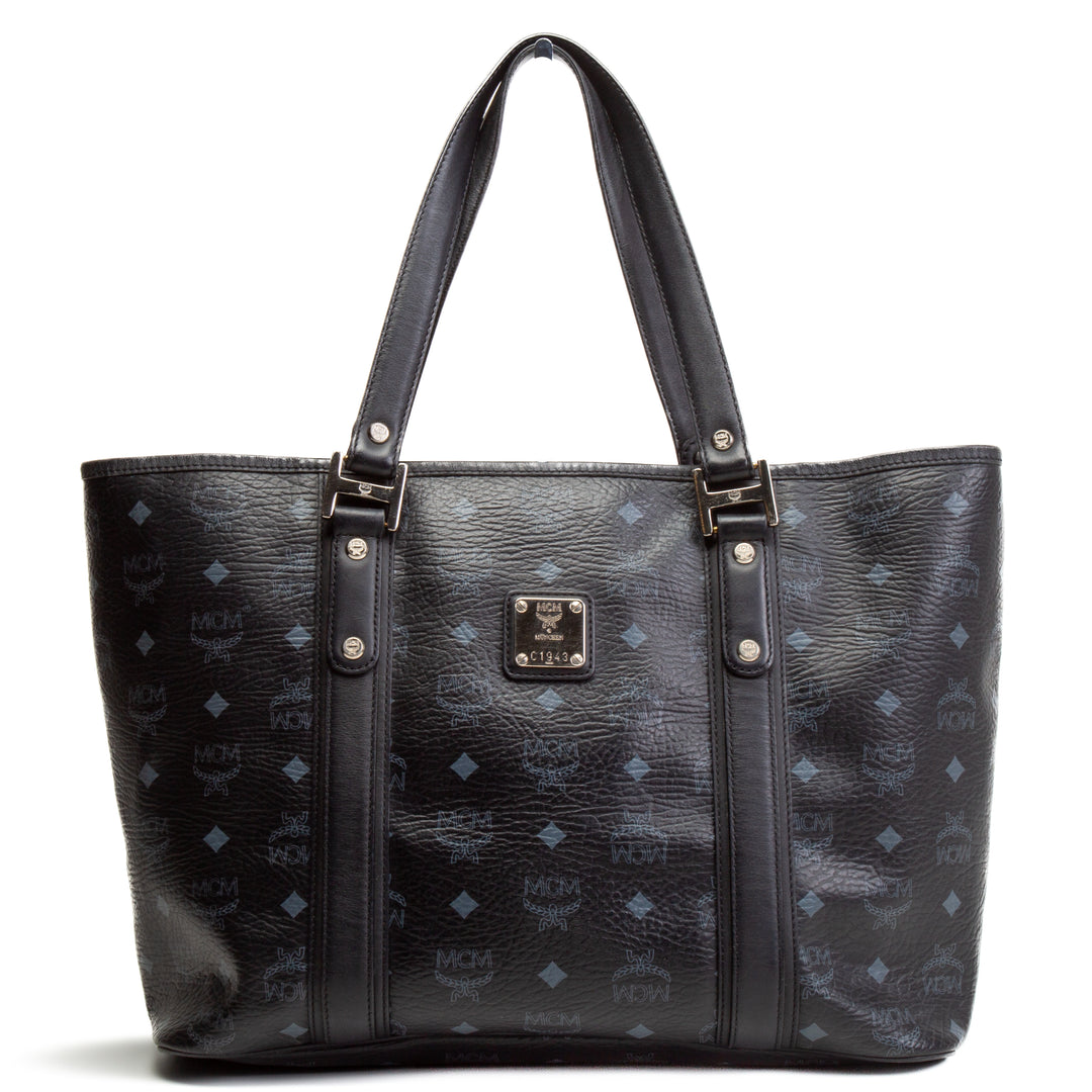 MCM Visetos Shopping Tote - Negro