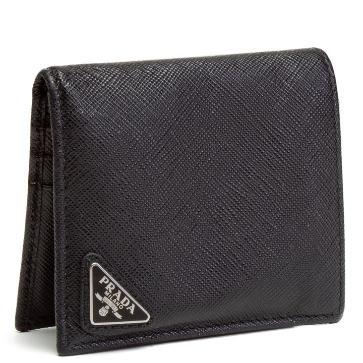 Prada Saffiano Leather Bifold Billet - Negro