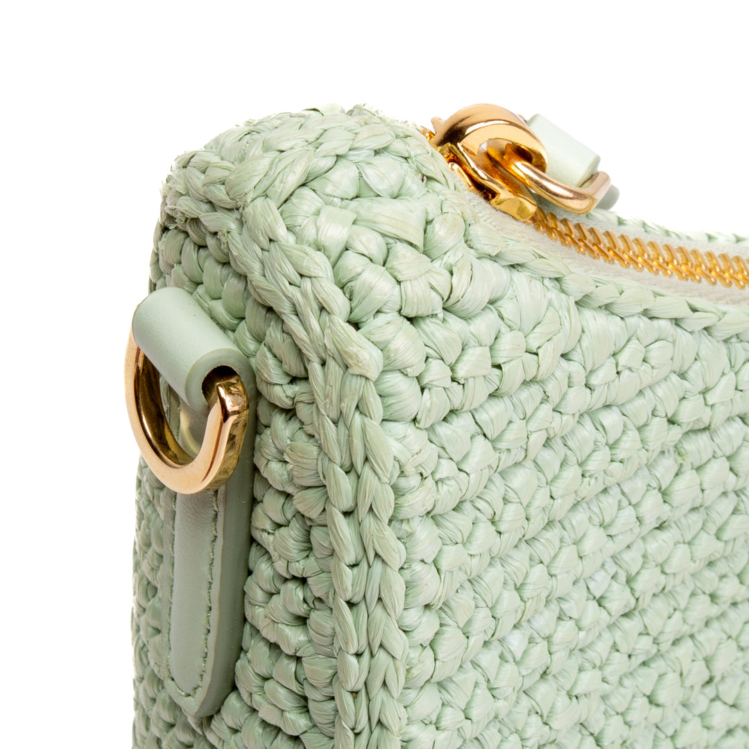 PRADA Re-Edition 2005 Crochet Bag- Seafoam