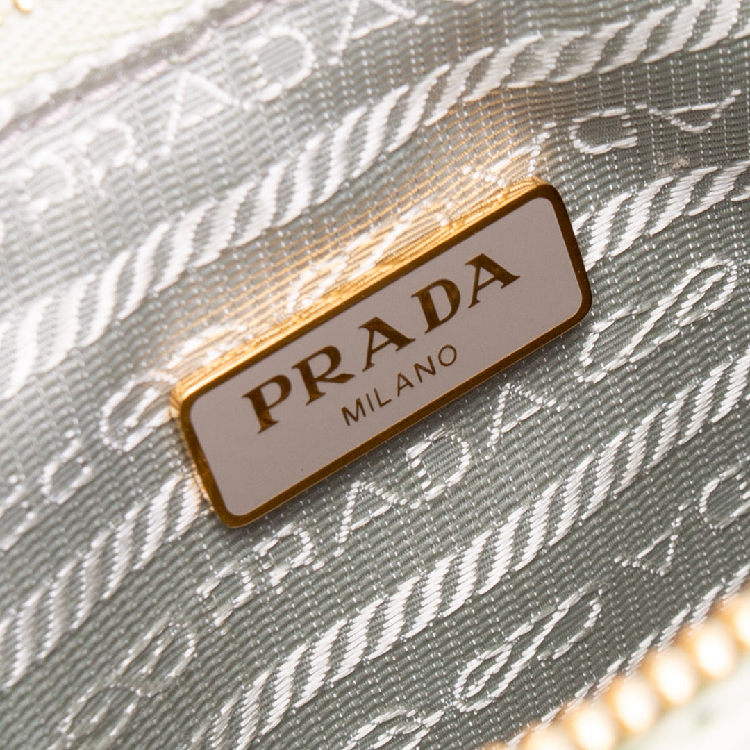 PRADA Re-Edition 2005 Crochet Bag- Seafoam