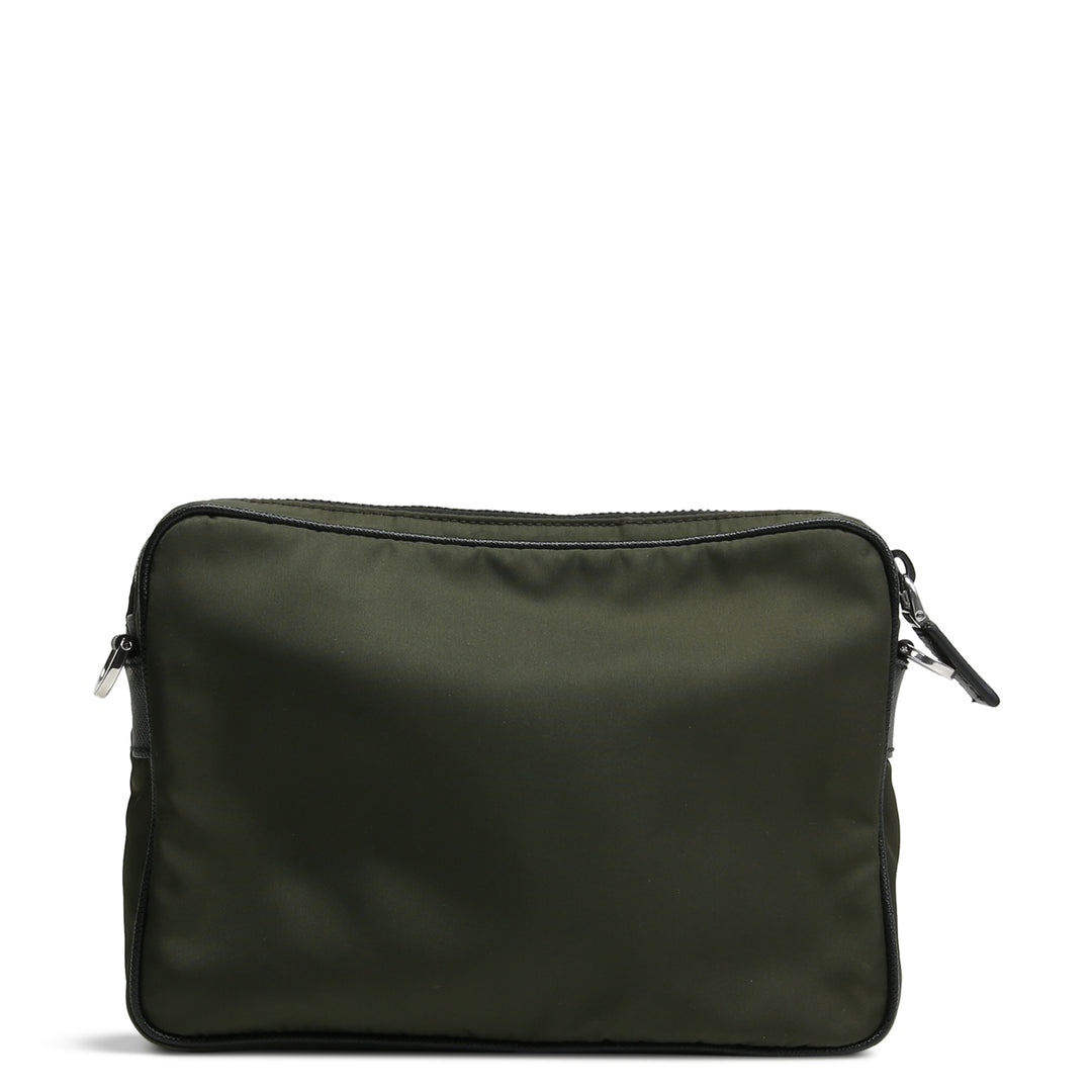 Bolso de hombro de Prada ReNylon Saffiano - Tundra (verde)