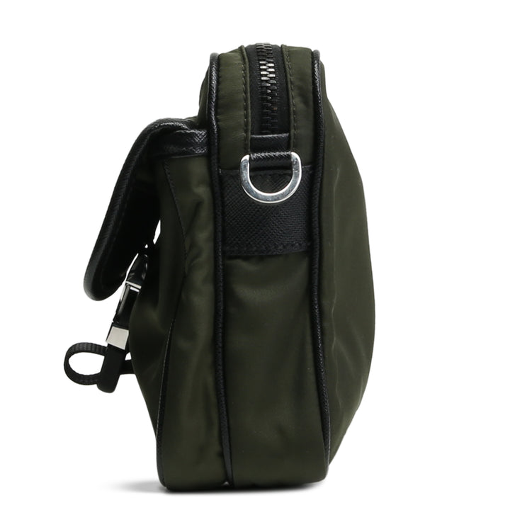 Bolso de hombro de Prada ReNylon Saffiano - Tundra (verde)