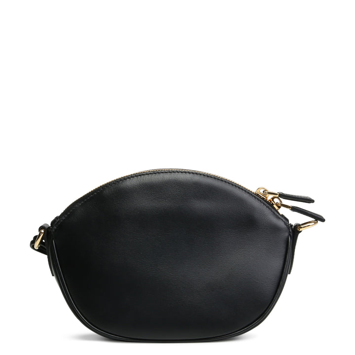 Prada mini bolso de hombro de cuero- negro