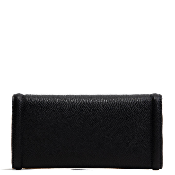 FERRAGAMO Vara Bow Continental Wallet - Black