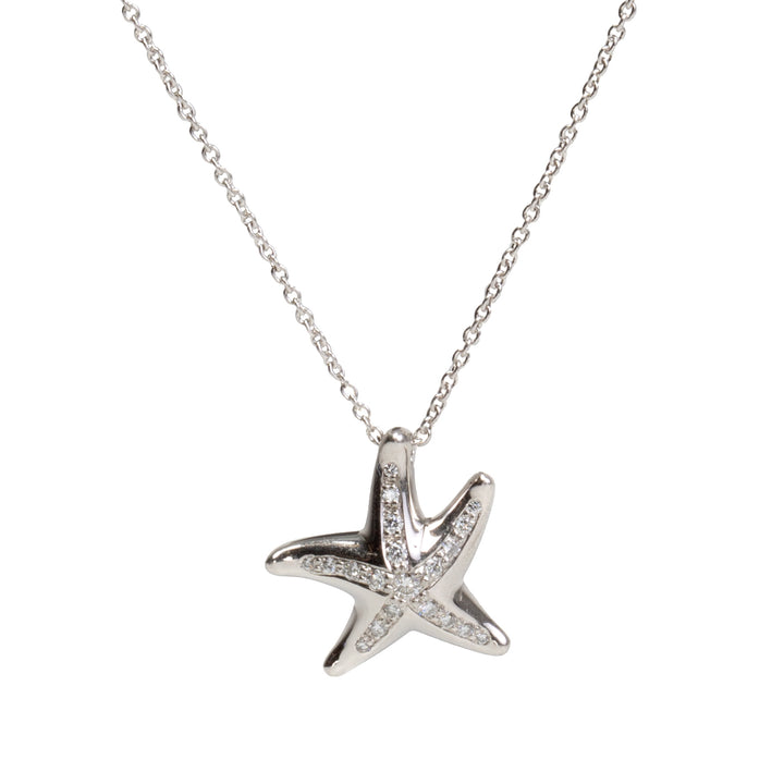 TIFFANY & CO. Diamond Starfish Pendant Necklace - FINAL SALE