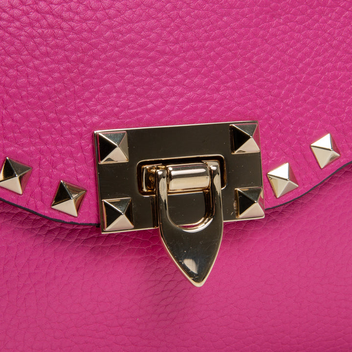 VALENTINO Rockstud Medium Shoulder Bag - Pink