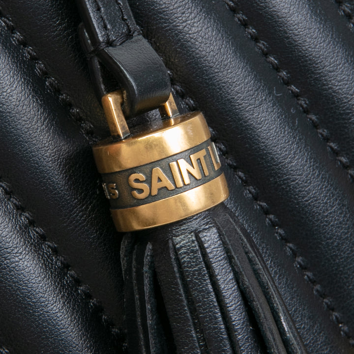 SAINT LAURENT Lou Medium Camera Bag - Black