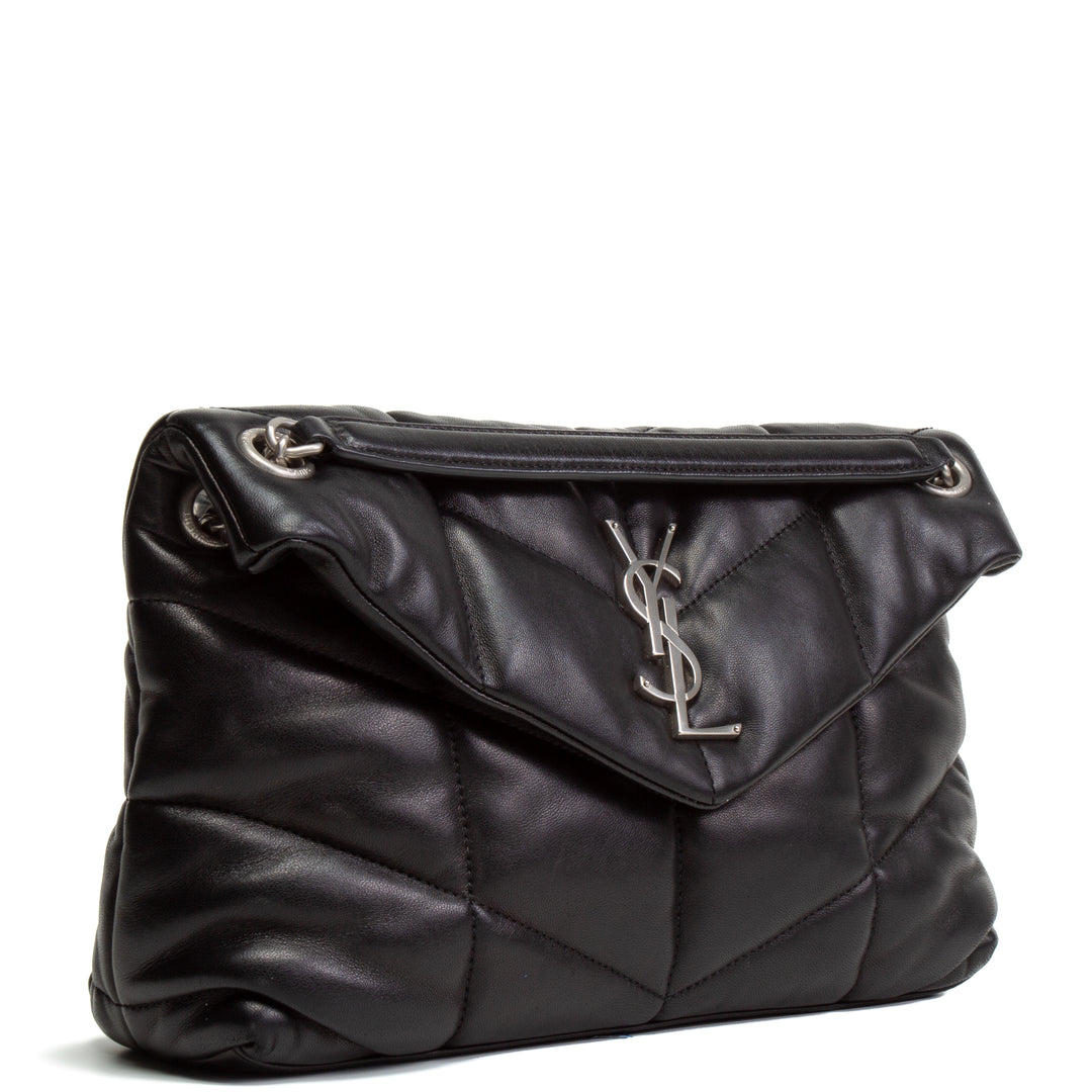 Saint Laurent Small Loulou Puffer Shoulder Bag - Negro